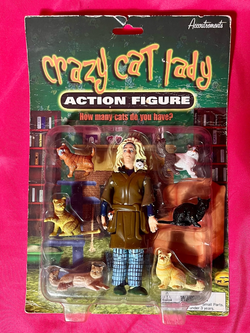 NIB! Crazy Cat Lady Action Figure by Accoutrements